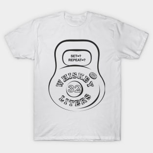 Whiskey heavy liters outline T-Shirt